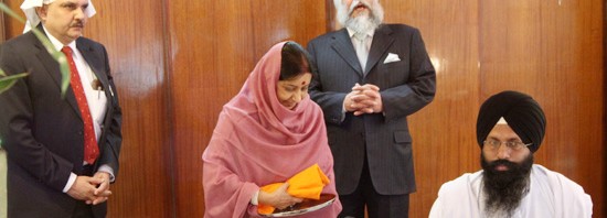 Swaraj Gurudwara visit