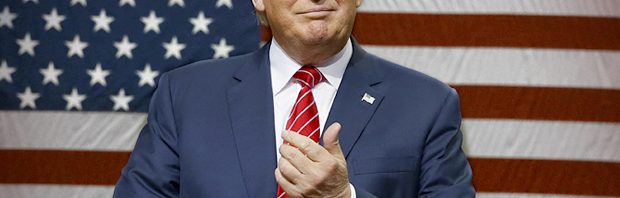 Republican presidential candidate Donald Trump speaks to supporters as he takes the stage for a campaign event in Dallas, Monday, Sept. 14, 2015. (AP Photo/LM Otero)