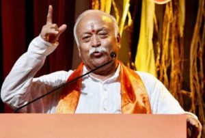 rss chief bhagwat calls for hindu unity a lion if alone can be
