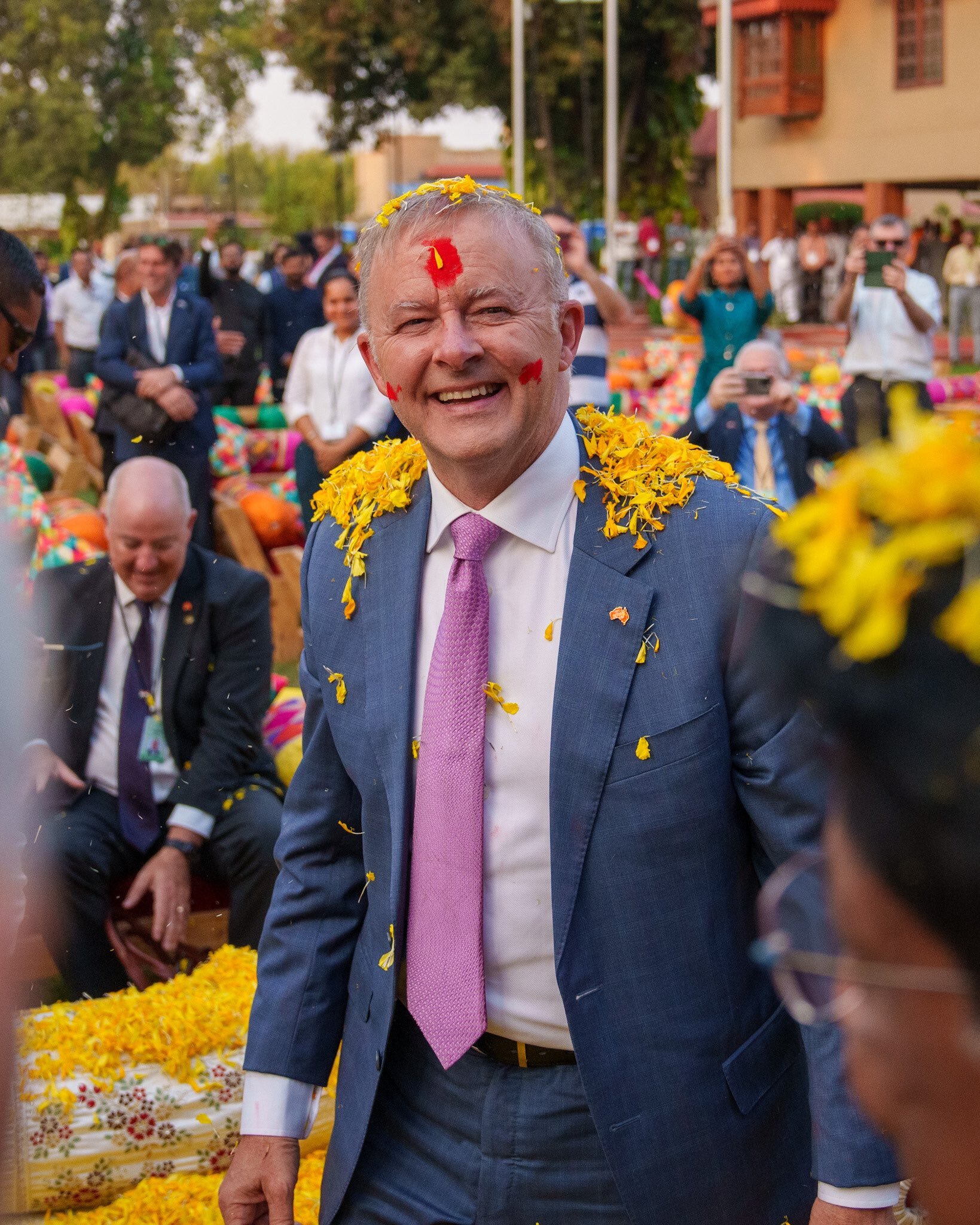 A “Holi” welcome for Australian PM in India - India Writes